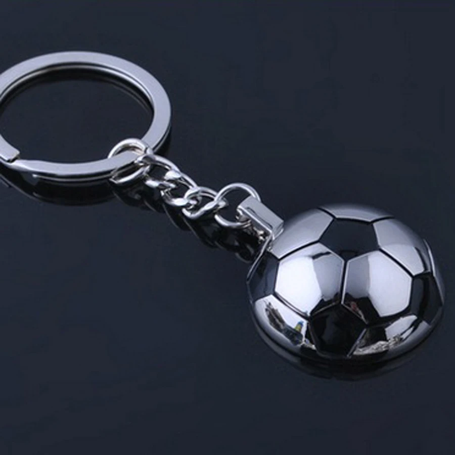 

10 pcs Creative casual metal Personality sports football keychains keyring fashion trinket novelty key holder Souvenir gifts