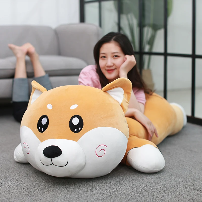 Kawaii Шиба ину плюшевая кукла большой милая собака игрушка девочка Подушка для сна