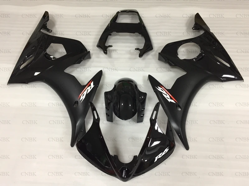 Пластиковые обтекатели для YAMAHA YZFR6 2003 - 2005 YZF R6 03 04 матовый черный корпус 05