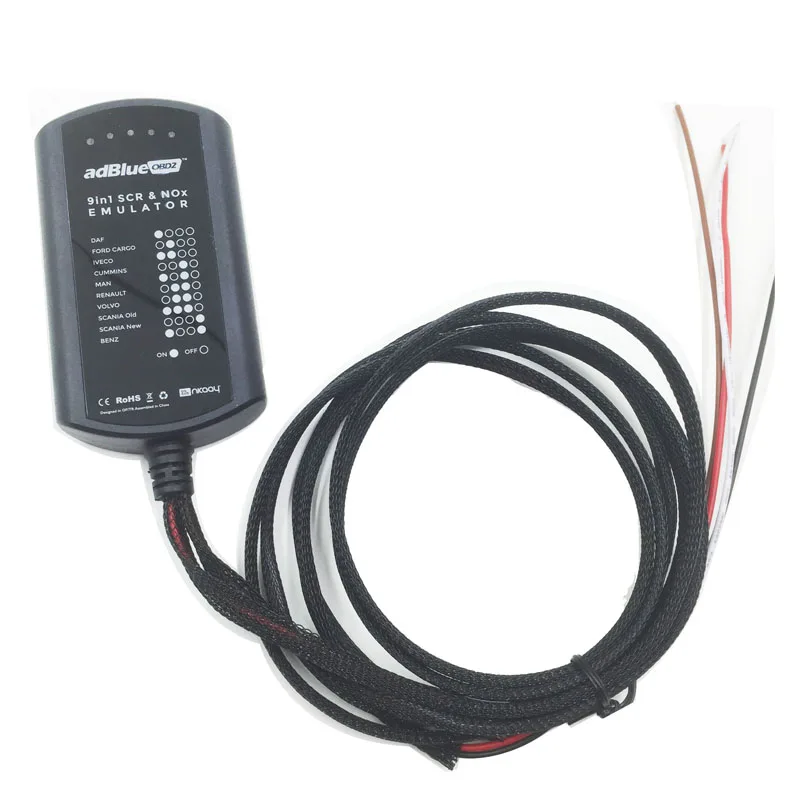 Поддержка Евро 4 и 5 новых Adblue 9in1 Новое поступление 9 в 1 эмулятор с SCR & NOx датчик OBD2