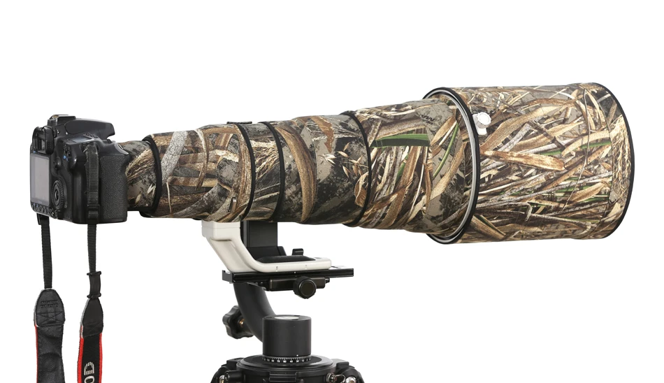 ROLANPRO нейлоновое водонепроницаемое камуфляжное пальто для камеры Canon EF 600 мм F/4 L IS