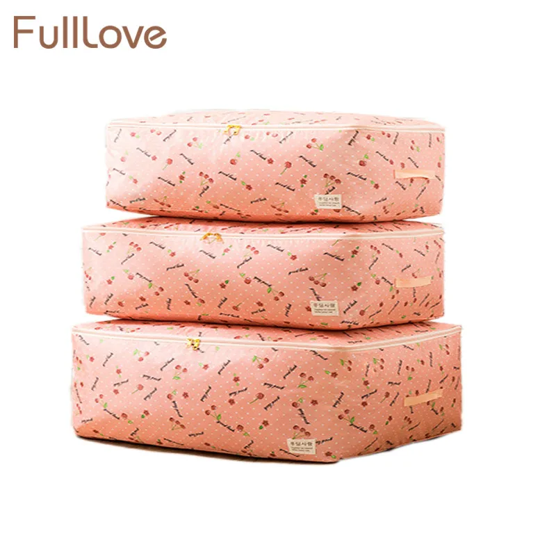 FullLove 60*50 * см 28 M L XL одеяла сумки для хранения складной розовый одежда Dots подушки
