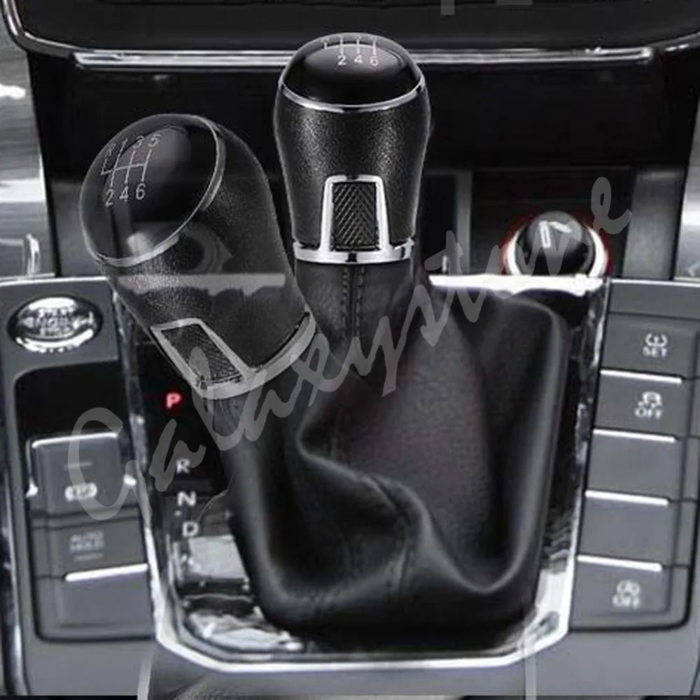 5 6 Speed Car Gear Shift Knob Gaiter Gaitor Boot for VW PASSAT B6 B7 CC PU Leather | Автомобили и мотоциклы