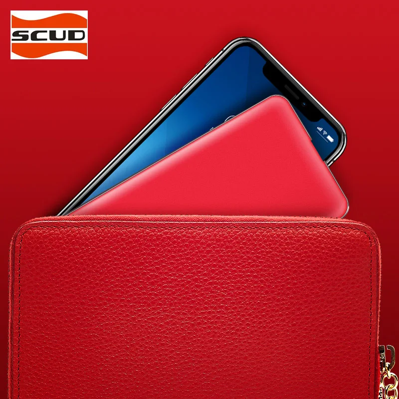 SCUD SPK-Q5 5000 мАч ультра-тонкий внешний аккумулятор Type-c и Micro USB вход портативный