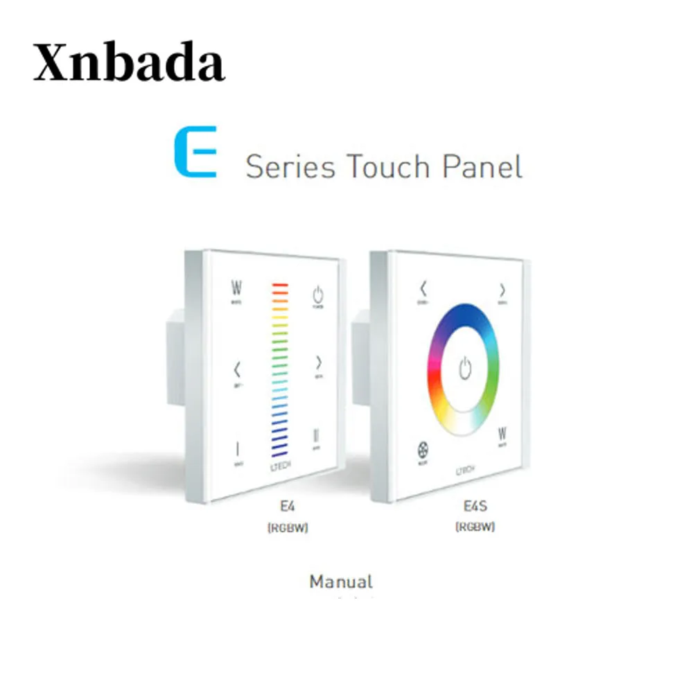 Ltehc E4 E4S DC12V-24V RF 2 4 ГГц 3A X 4CH 12A RGBW светодиодная Сенсорная панель контроллер для
