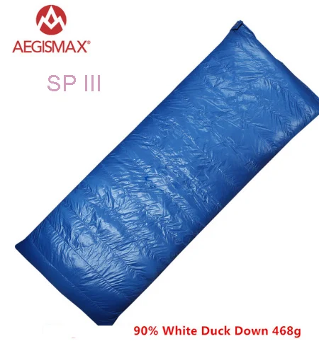 AEGISMAX SP серии ультра легкий 90% белый утиный пух спальный мешок рюкзак для кемпинга конверт Тип три сезона - Цвет: Красный