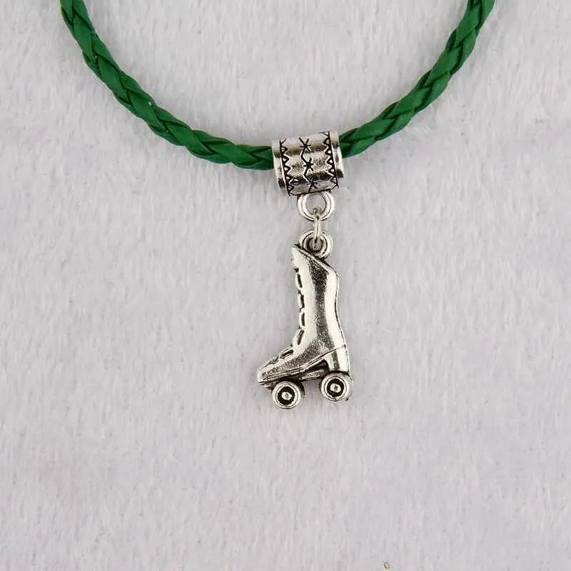Горячее предложение 10 шт./пакет древнее серебро скейт скейтборд шарм кулон 20 + 5 см