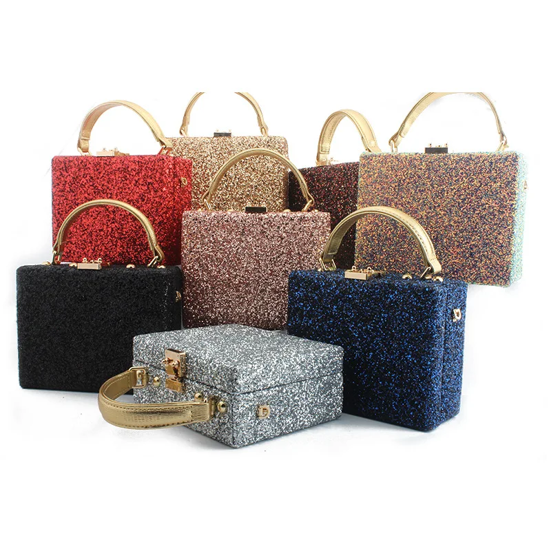 2020 Новая мода блестящее вечернее платье сумка Яркая блестящая роскошная женская