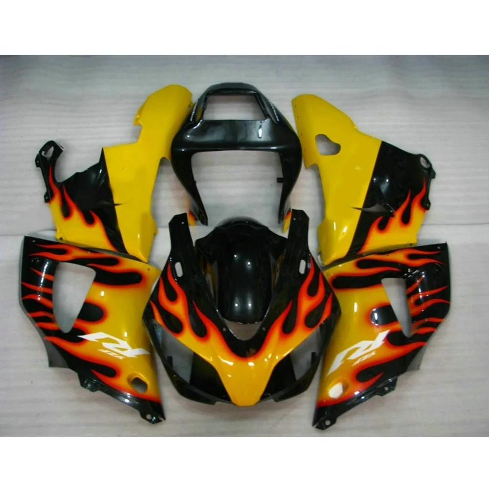 Комплект обтекателей для мотоциклов YAMAHA 1998 1999 98 99 YZF R1 с желтым и красным