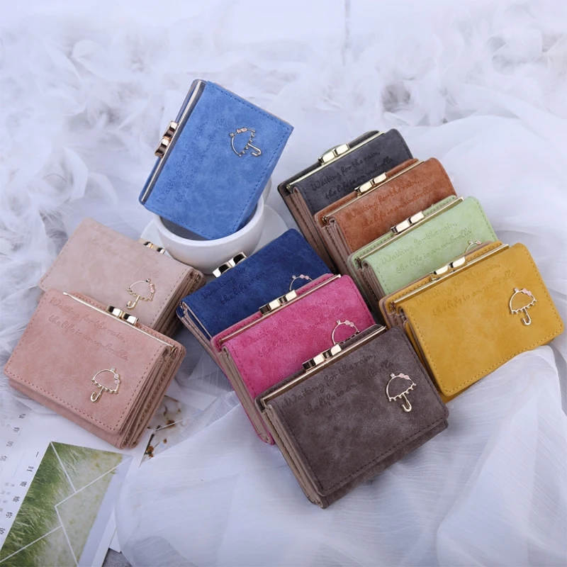 Wonworld/Модные женские кошельки и для путешествий матовые короткие клатчи на молнии