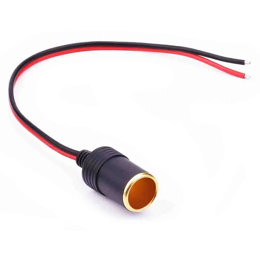 12V 20A Max 120W машинная Зажигалка для сигарет из чистой меди Зарядное устройство кабель женский разъем 2.5mmx2 провода автомобильные аксессуары - Название цвета: puer copper 30cm