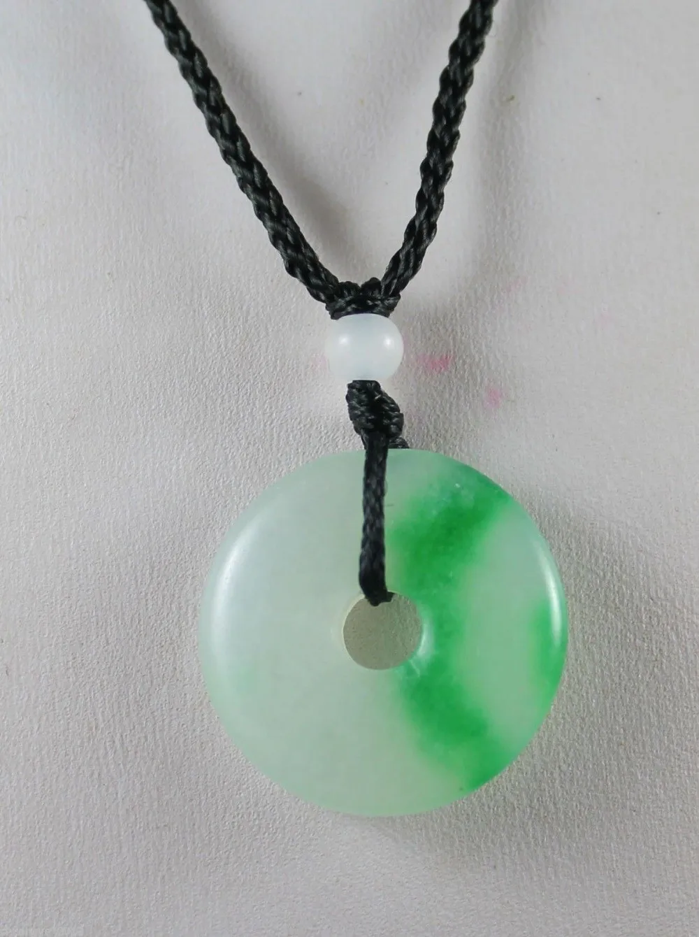 Chinese natural jade hand-carved Harmony pendant Good luck necklace | Дом и сад