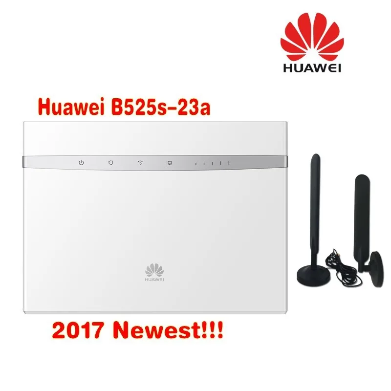 Huawei B525 23a LTE FDD800/900/1500/1800/2100 Mhz TDD2600Mhz4G + CAT6 2600 Мбит/с VOIP VPN 2 антенны|Беспроводные