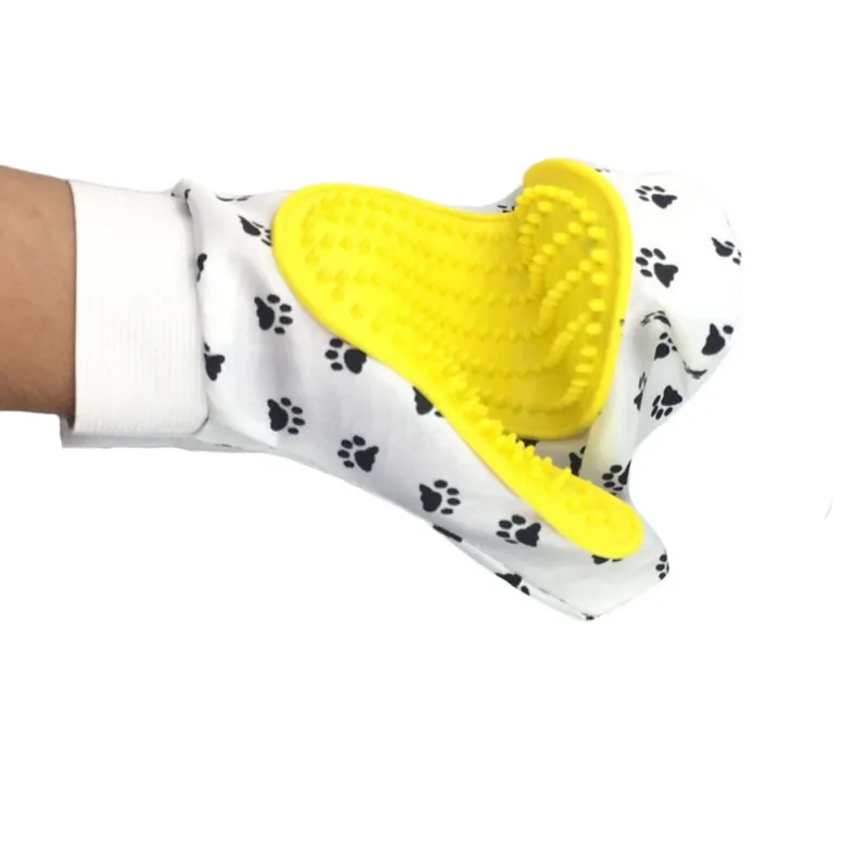 Dog Claw Print Grooming Gloves Pet Cat Hair Cleaning Dogs Comb | Дом и сад