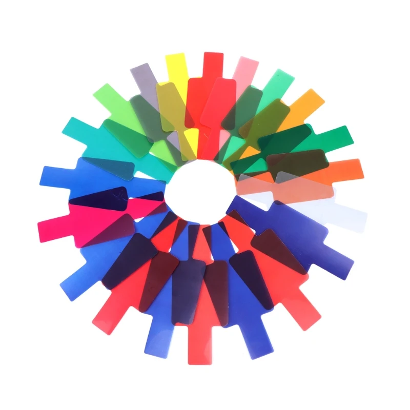 20 Цвет фотографический фильтр цветных гелей карты рассеиватель освещения для