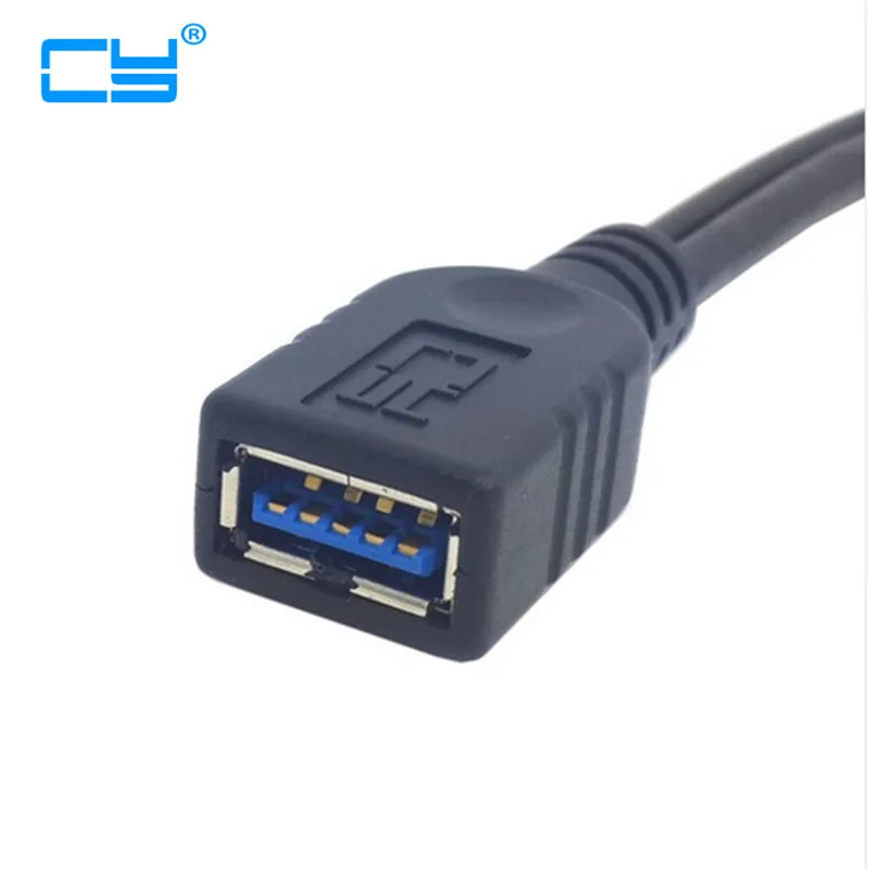 Удлинительный кабель для передачи данных и черный USB 3 0 гнездо двойной штекер