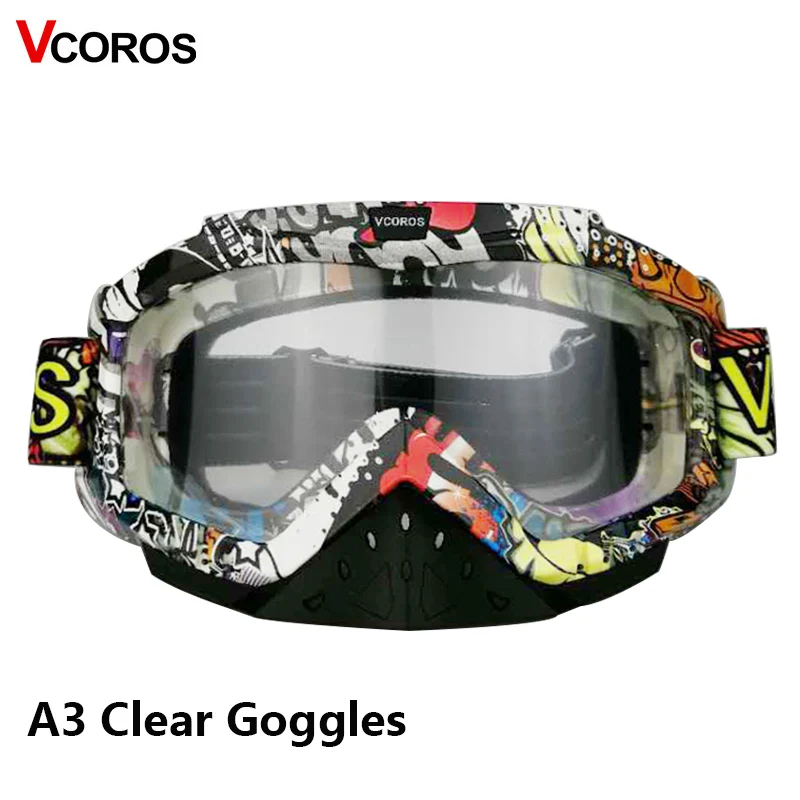 VCOROS dirt bike мотоциклетный шлем ветрозащитные очки ATV MX мотокроссы УФ-защитные для