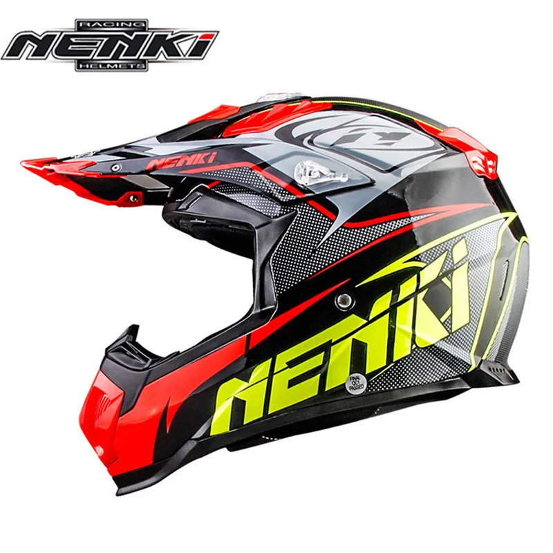 NENKI-Casco de Motocross MX para hombre y mujer, protector de cabeza para...