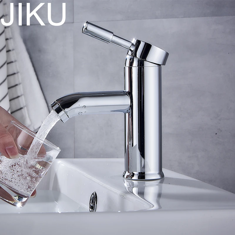 JIKU SUS 304 краны для ванной комнаты из нержавеющей стали смеситель горячей и