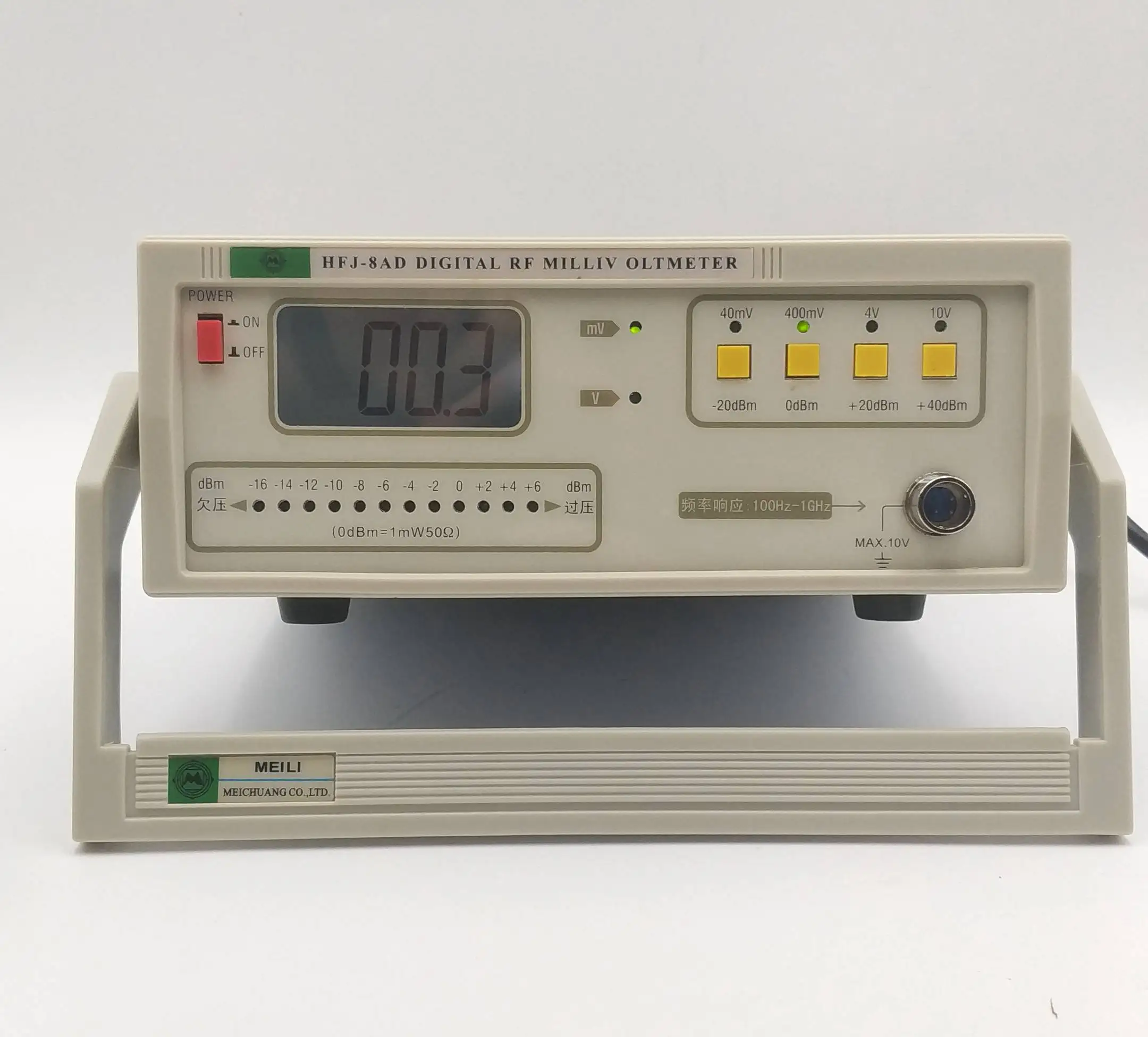 Medidores de Teste de rf Digitais com 1 Digital Milivoltímetro Tensão Hfj-8ad Mv-10 v