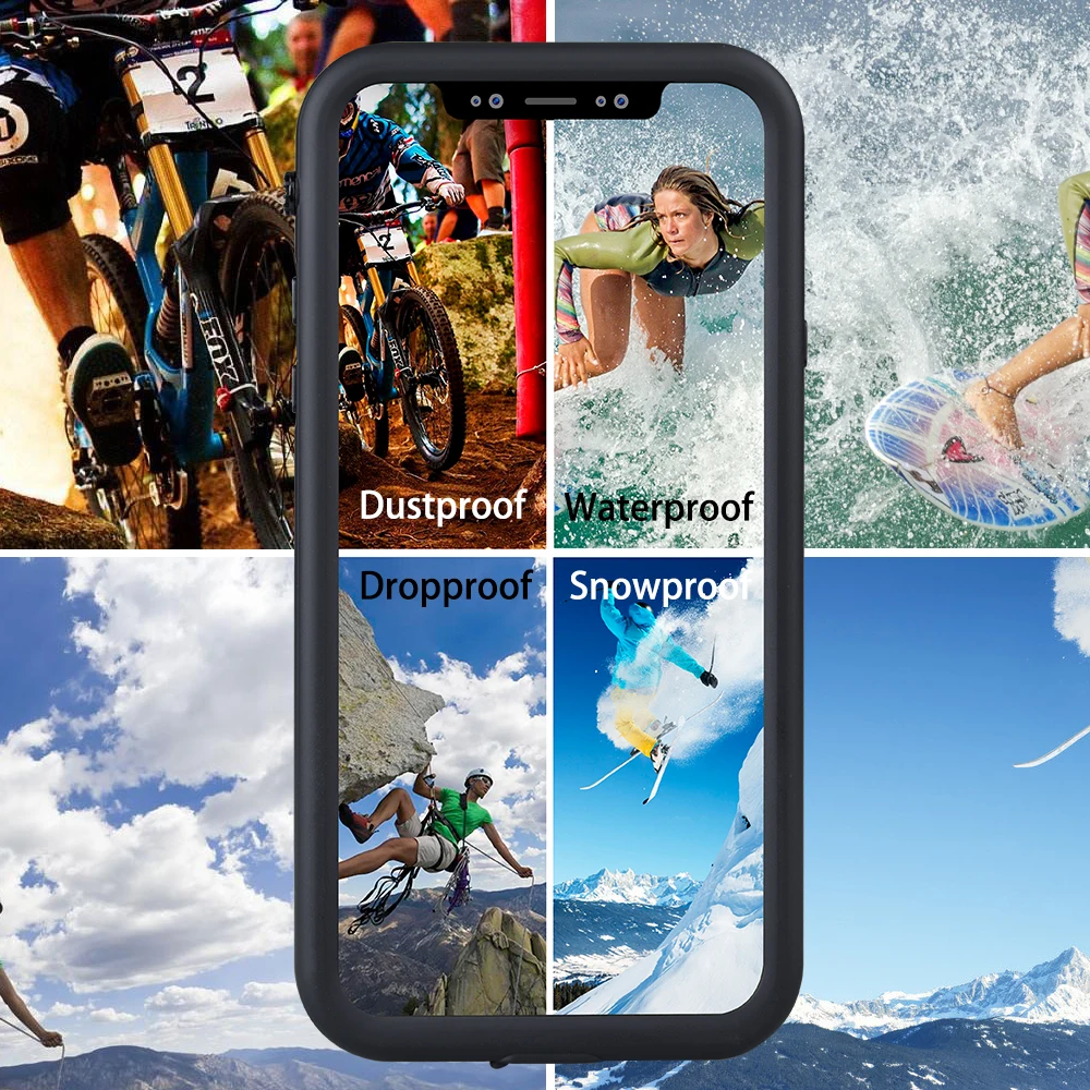Водонепроницаемый чехол Shellbox для Apple iPhone X противоударный подводный дайвинга с