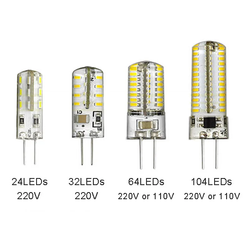 Светодиодный светильник G4 220 В 110 5 Вт 8 10 15 SMD 24 64 104 светодиодный s|g4 form|g4 lampg4 3w |