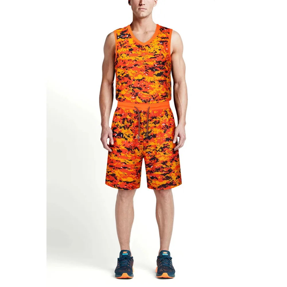 Новинка 2019 мужской Комплект Баскетбольной майки с шортами камуфляжные костюмы |