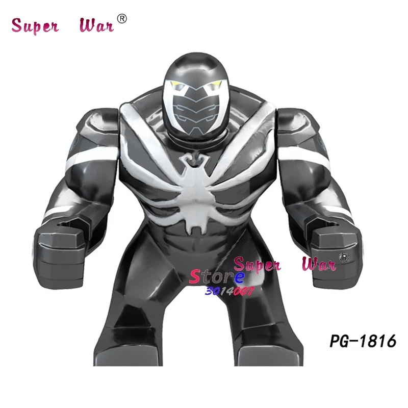 PG1816 Один большой размер Marvel Зеленый Фонарь Kilowog DC желтый фонарь Sinestro Thanos Venom Carnage Бэтмен строительные блоки игрушки - Цвет: PG1816
