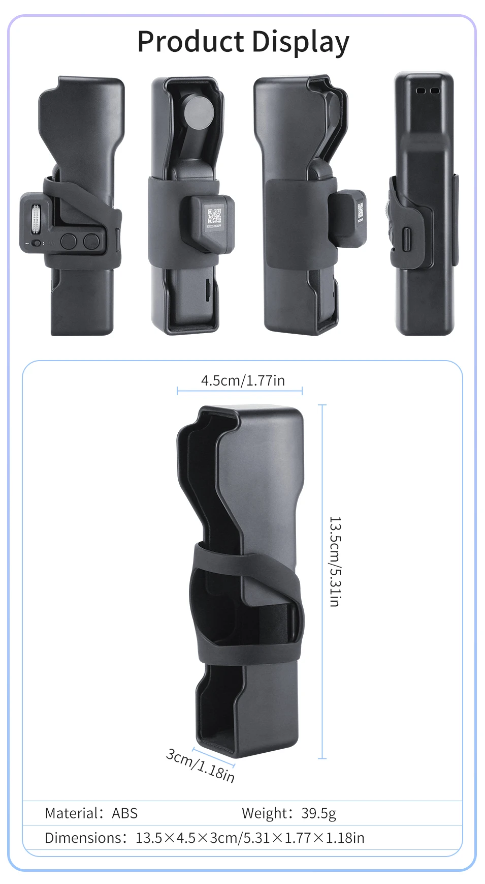 Портативный чехол для хранения с пряжкой для DJI Osmo, карманный карданный чехол для путешествий, защитный чехол для камеры с петлей для Osmo Pocket