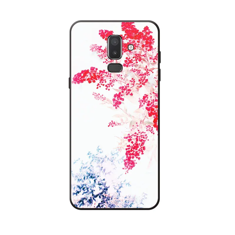 Чехол для samsung Galaxy j8 2018 силиконовая Мягкая задняя крышка из ТПУ с драгоценными