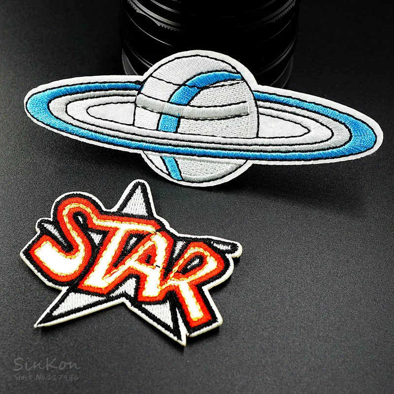 8 шт./лот нашивка с изображением космической ракеты земли Марса для одежды