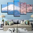 Картина с изображением Снежной Горы, украшение для дома, печать на холсте, красивая картина для гостиной F2579, 5 шт.