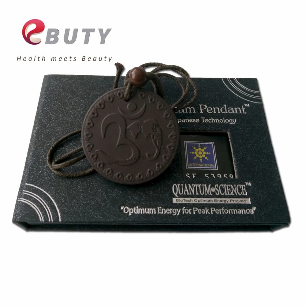 Черный кулон OM квантовые отрицательные ионы здоровье модные подвески из лавы с