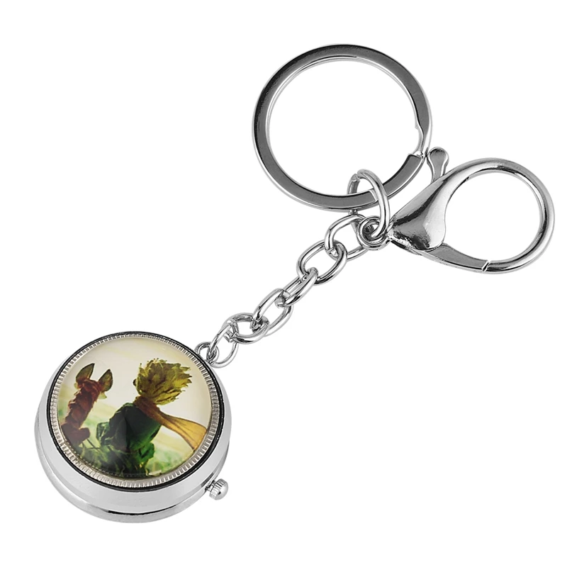 The Little Prince Брелок часы Маленький принц G масонская тема кварцевые Висячие часы брелок с подвесками ювелирные изделия сумка держатель для ключей подарок для женщин Mem - Цвет: The Little Prince