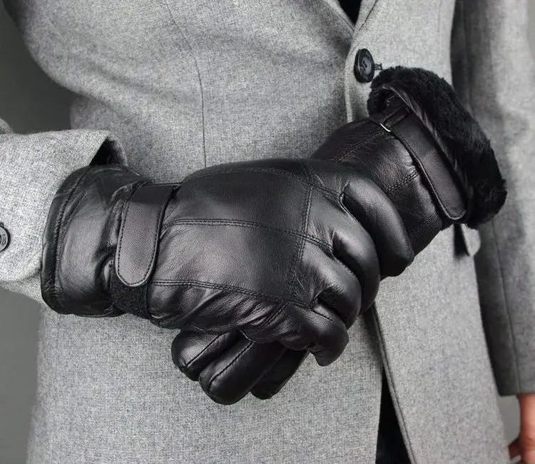 Новый Для мужчин реальные из натуральной овечьей кожи шерсть на меху Зимние