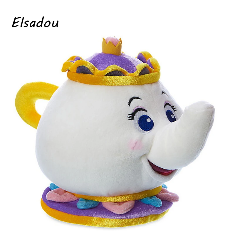 2017 фильм красота и чудовище Mrs. Potts плюшевые игрушки чай горшок чашка кукла |