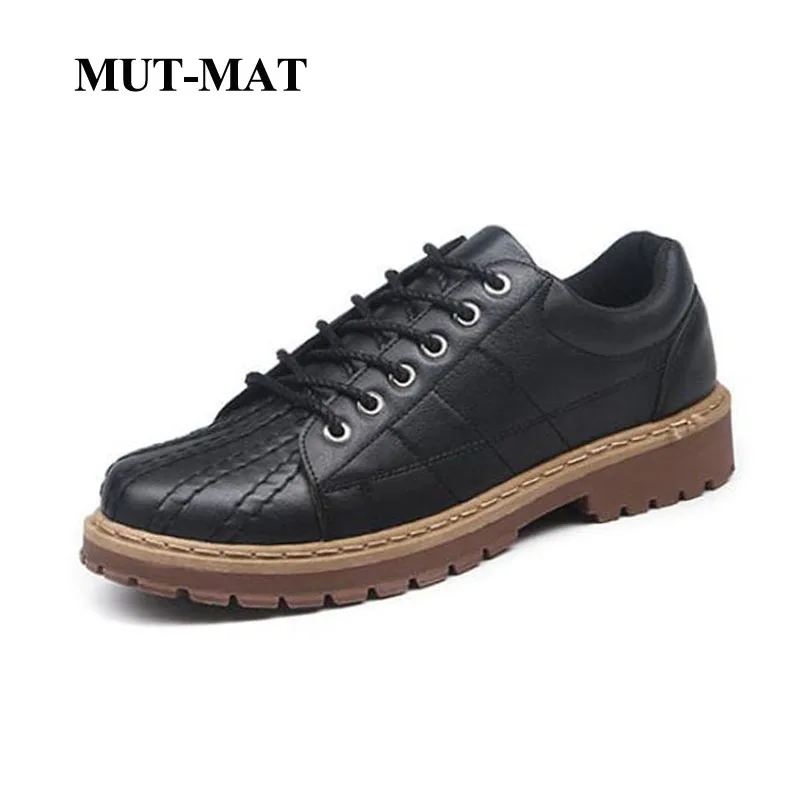2019 Summer New Leather Men Shoes Retro Tooling Big Head Low-Top Martin Boots Shell Bee Tendon Sole Man | Обувь