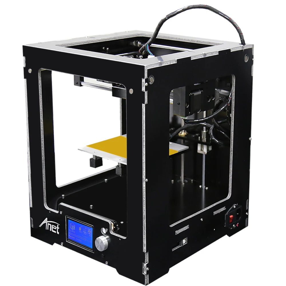 Anet A3 Full Assembled Aluminum-Acrylic Frame Big Size Desktop 3D Printer High Precision +LCD+Hotbed 16G SD Card+10M Filament | Компьютеры
