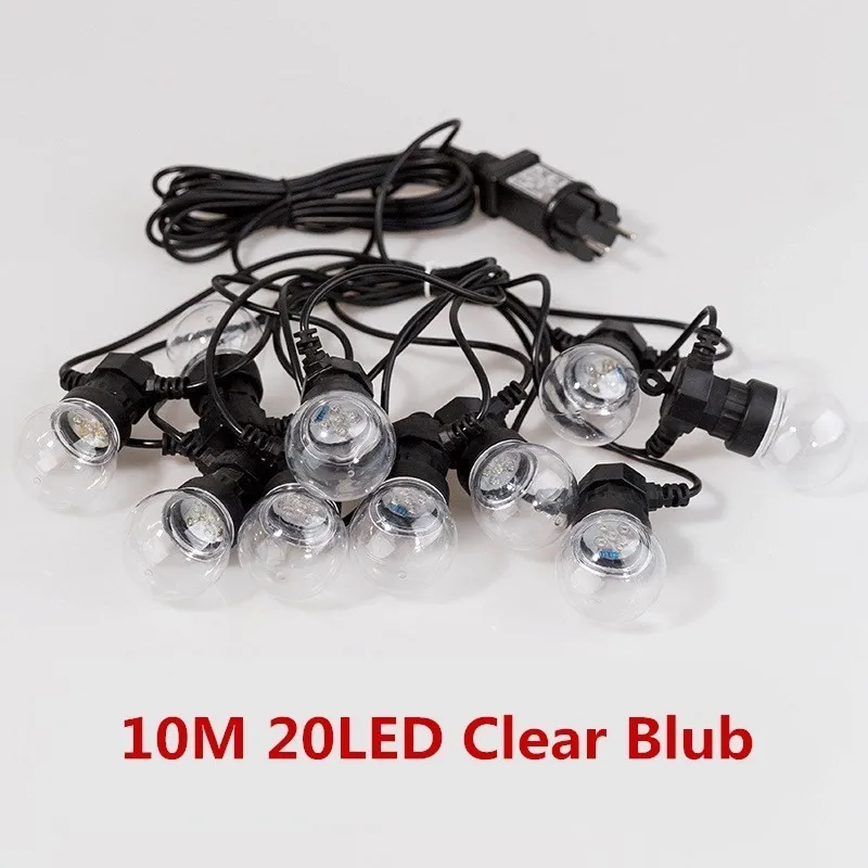 DCOO G50 Глобус открытый струнный светильник 10/20LED лампа фестон Сказочный светильник s IP68 водонепроницаемый сад патио Свадьба Рождество украшения - Испускаемый цвет: Warm light