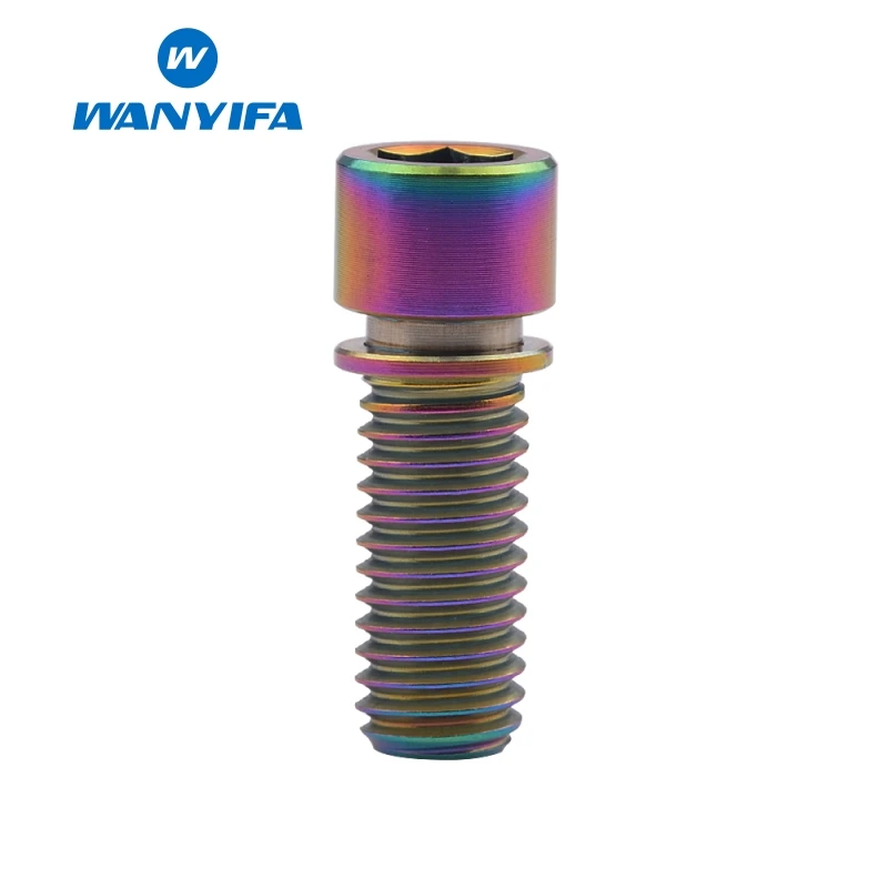 Титановый болт "wanifa" M8x20mm M8x25mm Allen Small Stigma с шайбой для BMX стержня