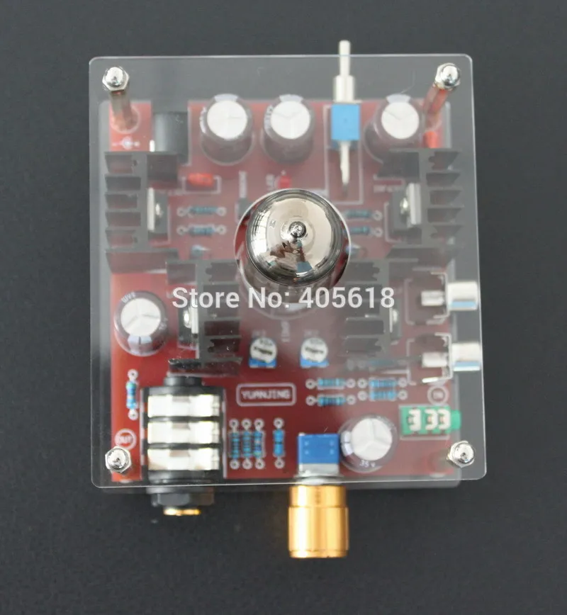 Низкая цена Новый DC24V Hi Fi класс A 6N11 ламповый усилитель для наушников поколение