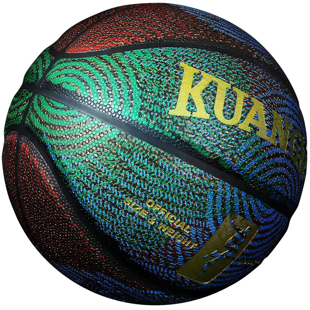 Kuangmi sporting goods Cool Youths Street Game Basketball Trainer PU Leather Size 7 Basket Ball Outdoor Indoor ball|basketball ball|indoor basketball