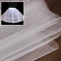 white 100d 180d reinforced coarse net hard net six corners mesh fabric wedding dress baby skirt accessories mesh fabric