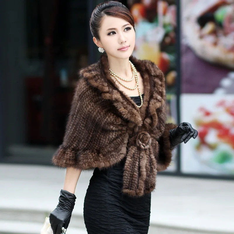 2017 весенние и осенние женские шали из натурального меха норки тонкие с оборками