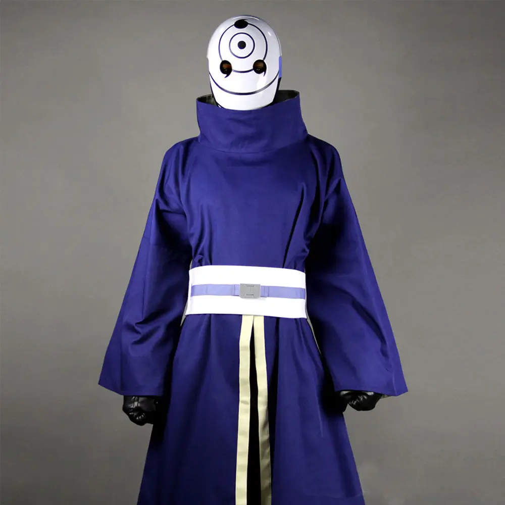 Ниндзя Тоби Obito Учиха Мадара Косплэй костюм полный набор маска включены