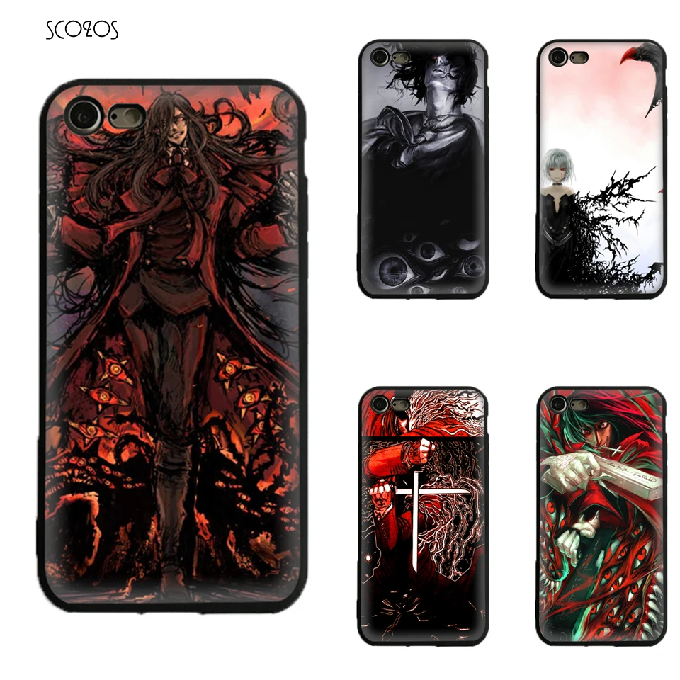Аниме Hellsing Алукард Силиконовые ТПУ Телефон Чехол Мягкий чехол для Iphone X 5 5S Se 6 S 7 8
