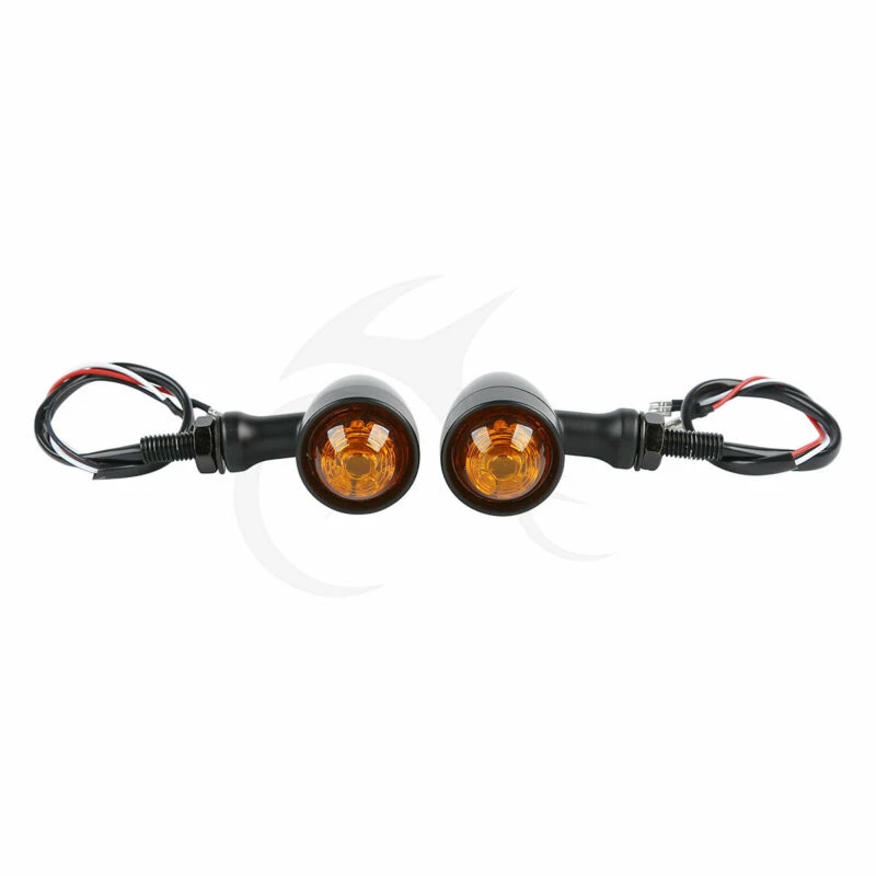 Мотоциклетный светодиодный поворотный сигнал 2X черный подходит для Harley Sportster Dyna