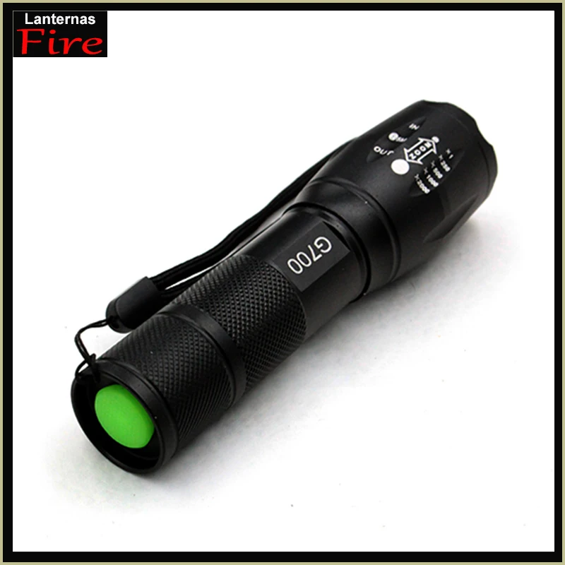 Тактический G700 CREE xm l T6 2000lm Масштабируемые Фокус водонепроницаемый 5 режимов