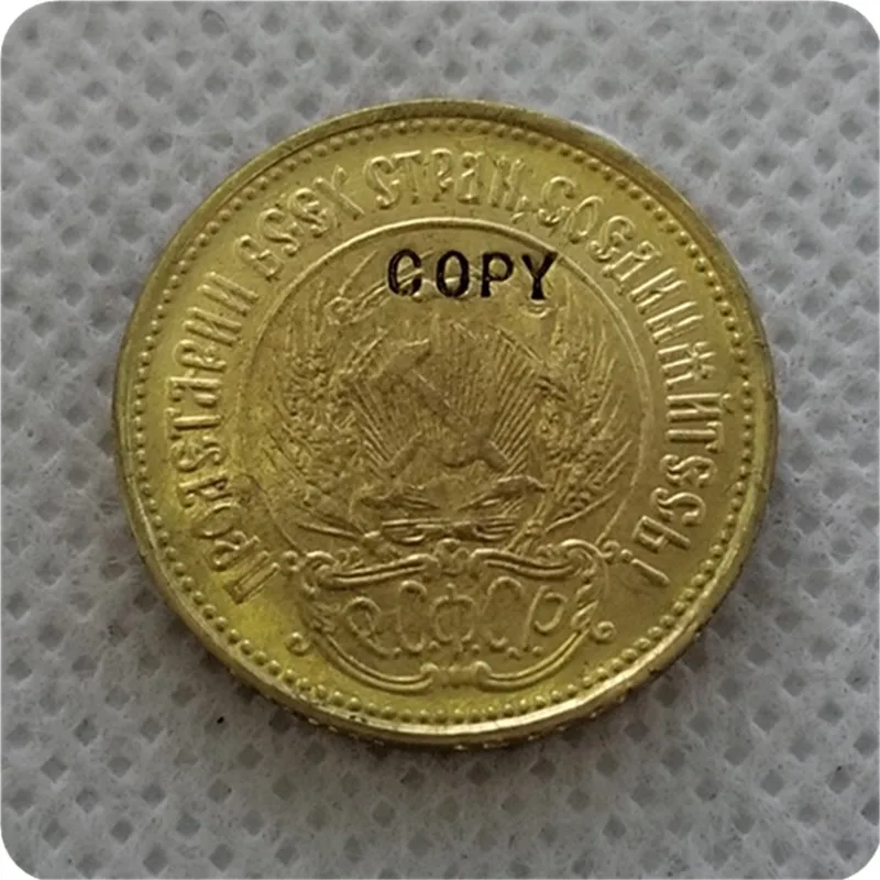 1980 1982 российские 10 рублей Chervonetz Золотая копия монет памятные монеты