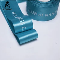 custom logo diy satin ribbon weddind personalized packing and marriage customize logo ribbongift packing sale by roll
